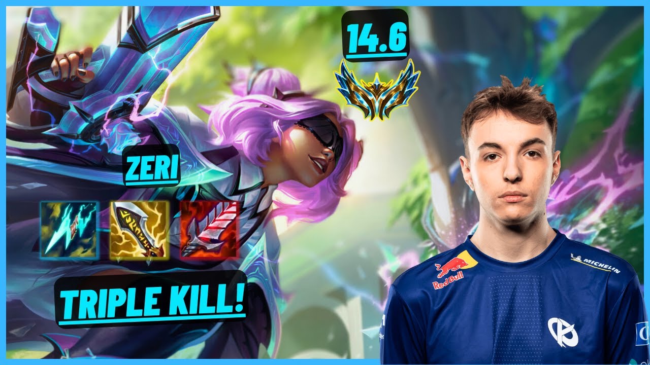 KCB CALISTE: ZERI VS FUT TAKESET: KAI’SA (ADC) TRIPLE KILL, CARNAGE - EUW CHALLENGER - PATCH 14.6