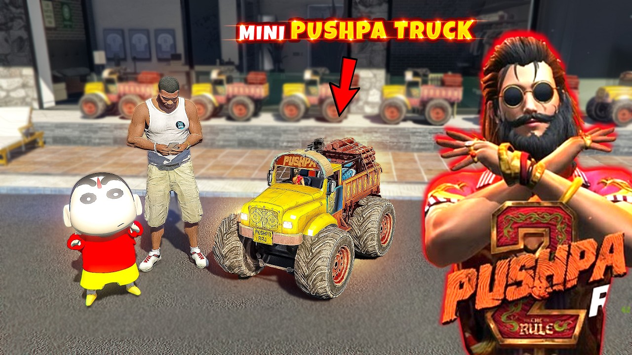 Franklin & shinchan Buy Mini RC PUSHPA 2 TRUCK in GTA 5 | Pennem Star