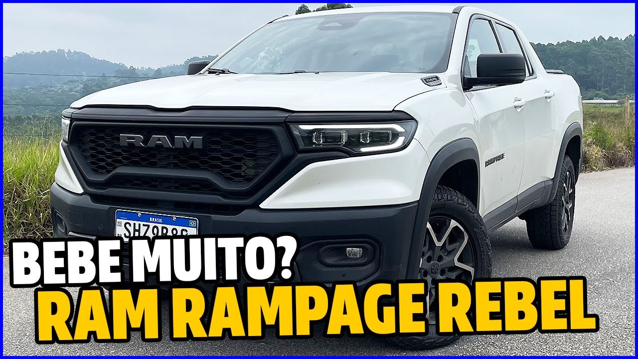 A RAM RAMPAGE REBEL É BEBERRONA? CONSUMO REAL + DETALHES + AVALIAÇÃO DA VERSÃO DE ENTRADA À GASOLINA