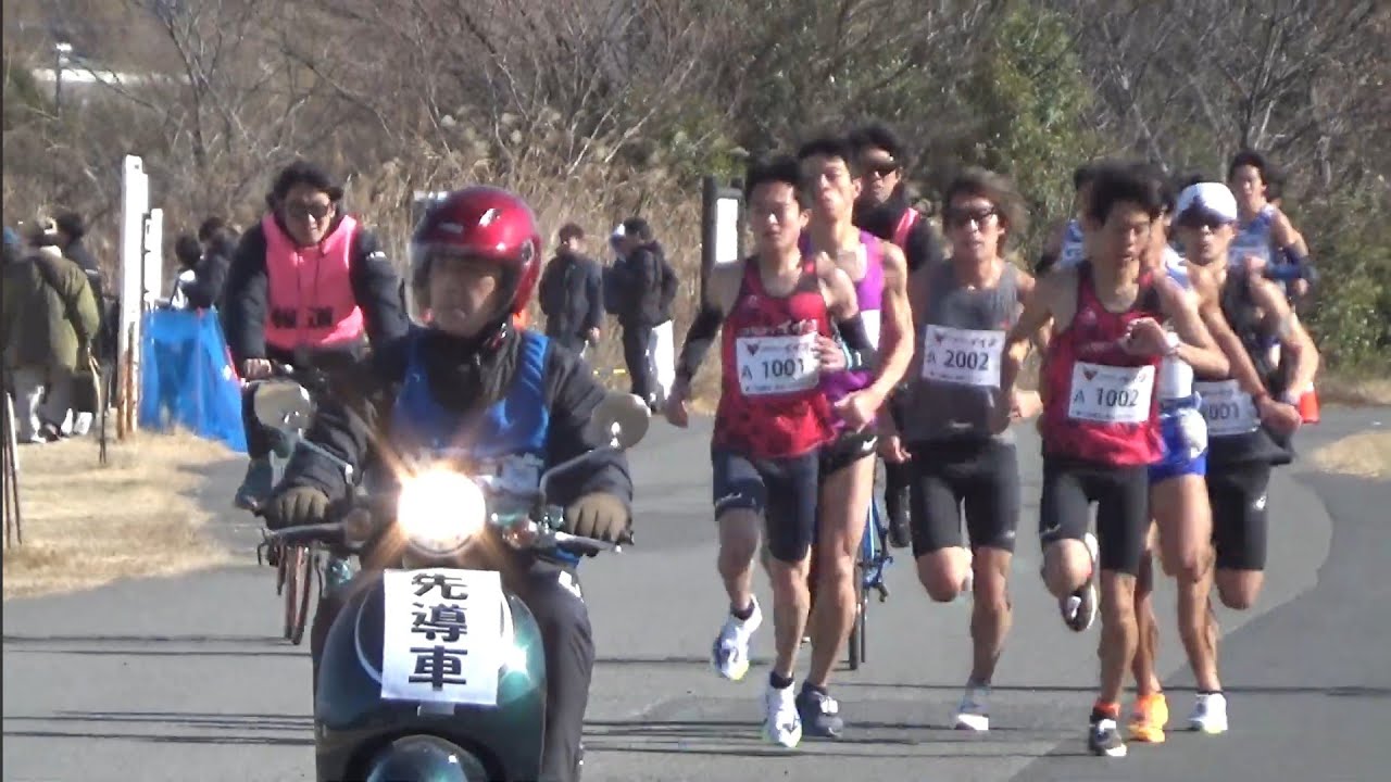 東京・赤羽ハーフマラソン　ハーフの部　Ａ組　約３.１ｋｍ地点