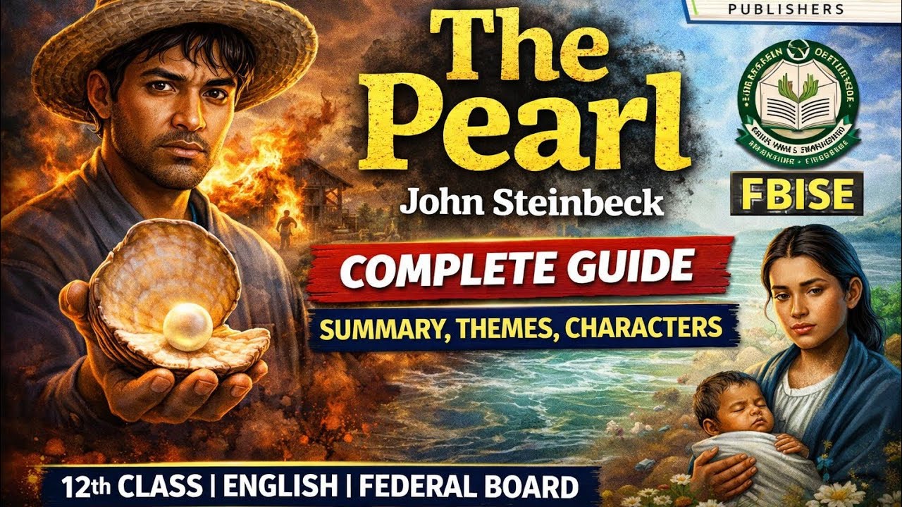 The Pearl by John Steinbeck | Complete Plot, Themes & Characters Explained | FBISE ENGLISH 12 CLASS
