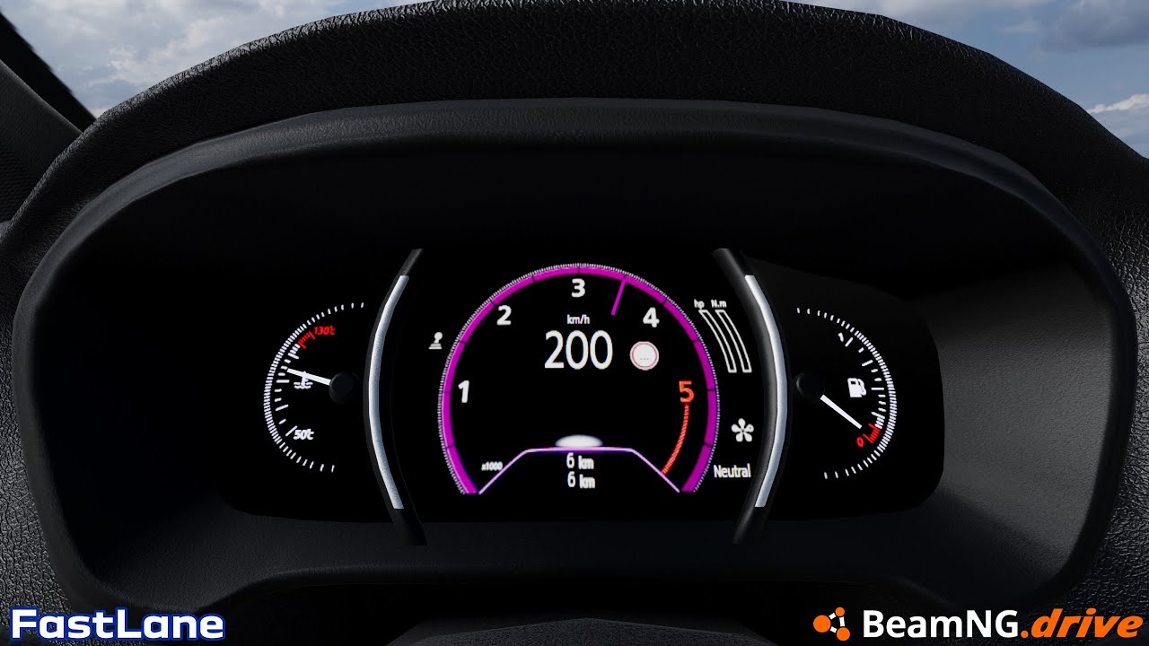Renault Megane (9A) 1.6 dCi 0-200-0 km/h | BeamNG.drive