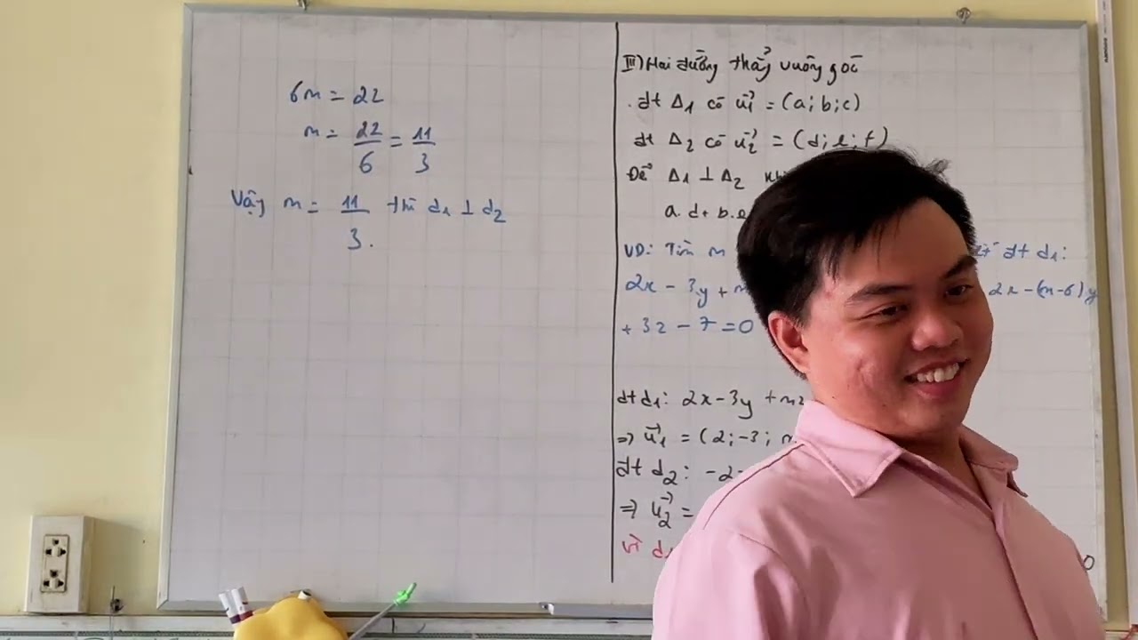 Vị trí tương đối giữa 2 mặt phẳng trong không gian Oxyz