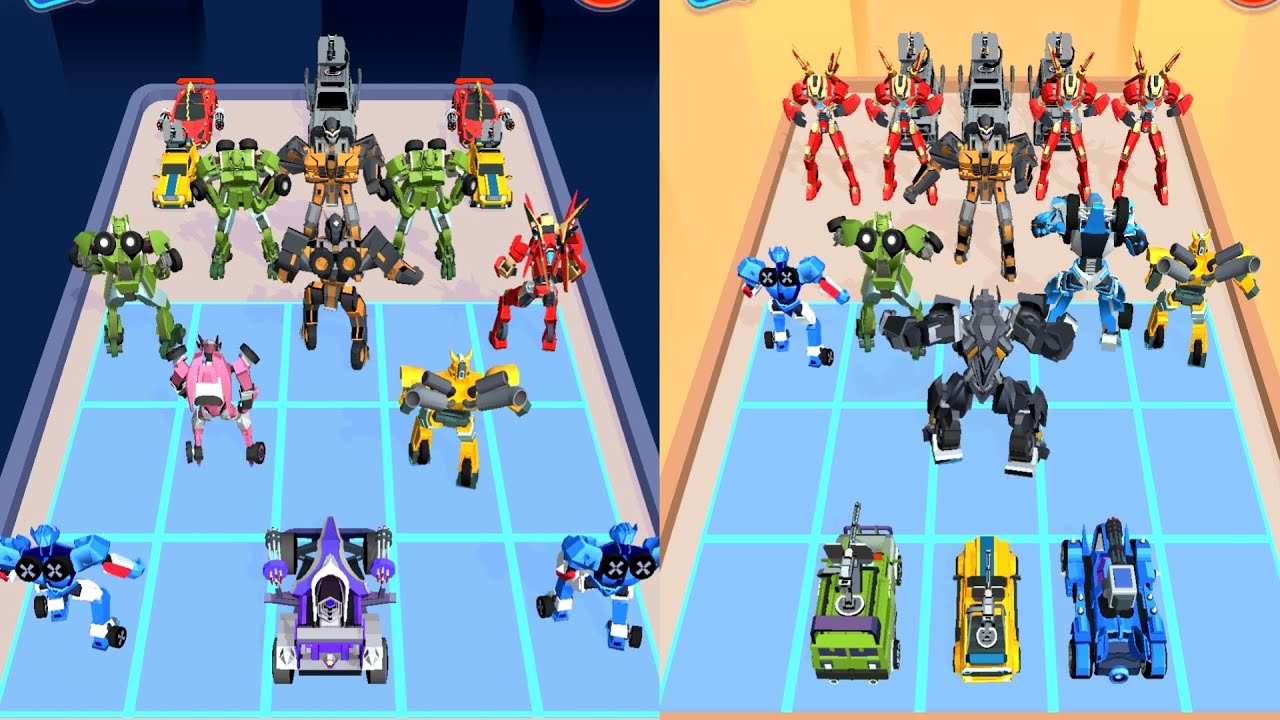 Merge Robot Master Battle, Монстр-машины против мега-робота, Merge Battle 3D