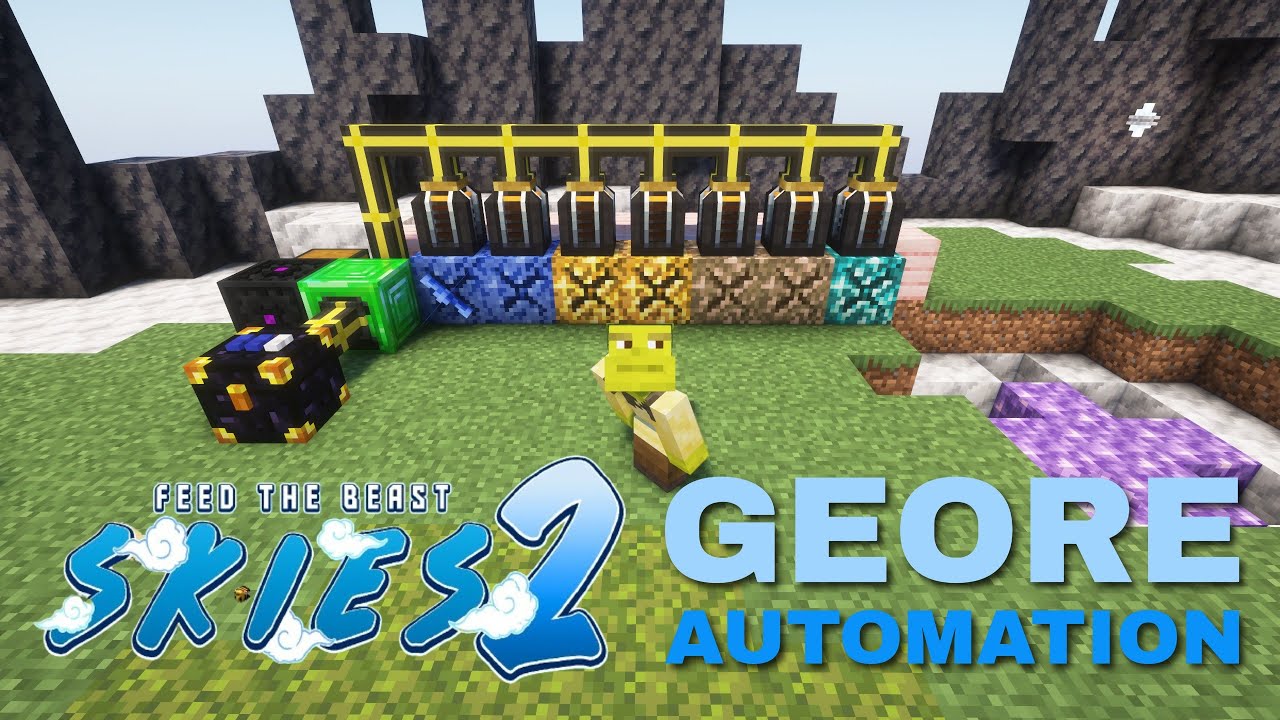 FTB Skies 2 - How to create a Geore farm and automate it