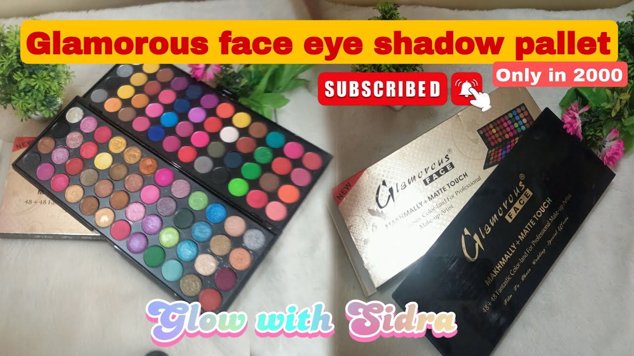 Glamorous face 48 color eye shadow pallet review | glamorous face eyeshadow pallet honest review