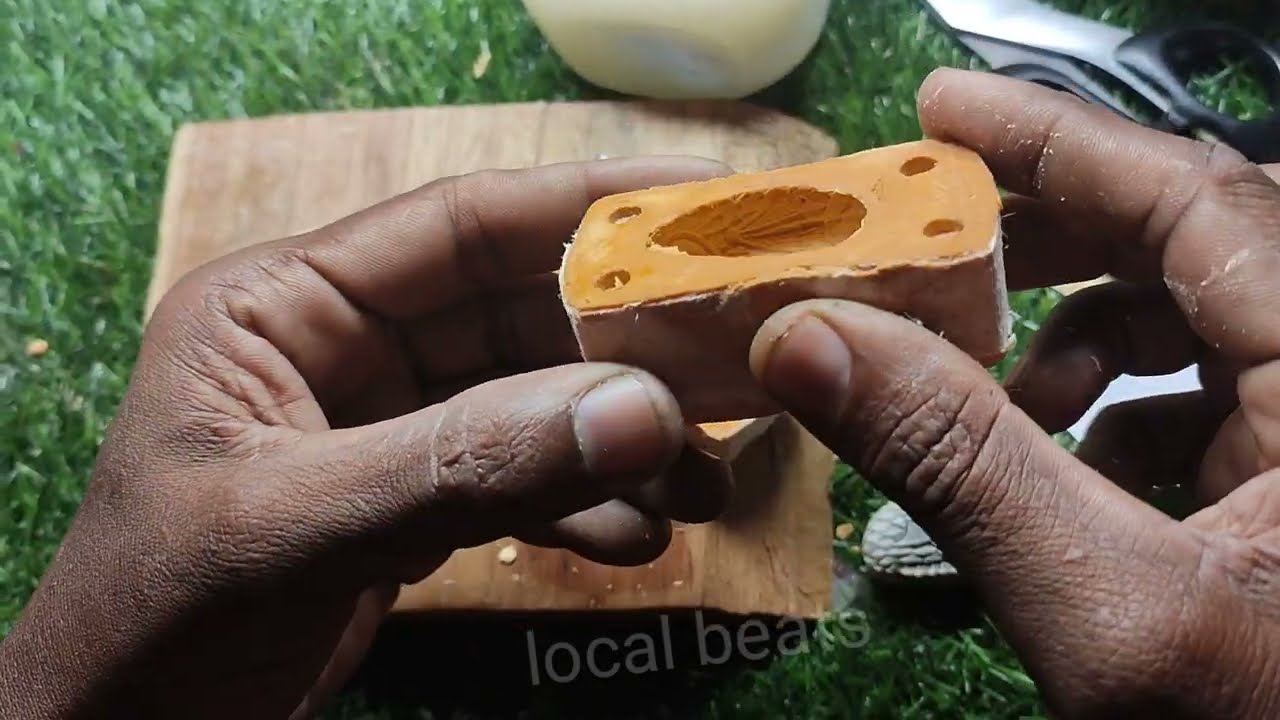 handmade fishing frog