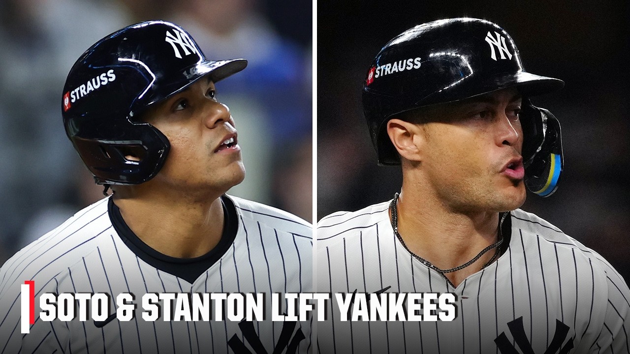 Juan Soto & Giancarlo Stanton HOMERS 💪 Yankees take Game 1 of the ALCS vs. the Guardians! | ESPN MLB
