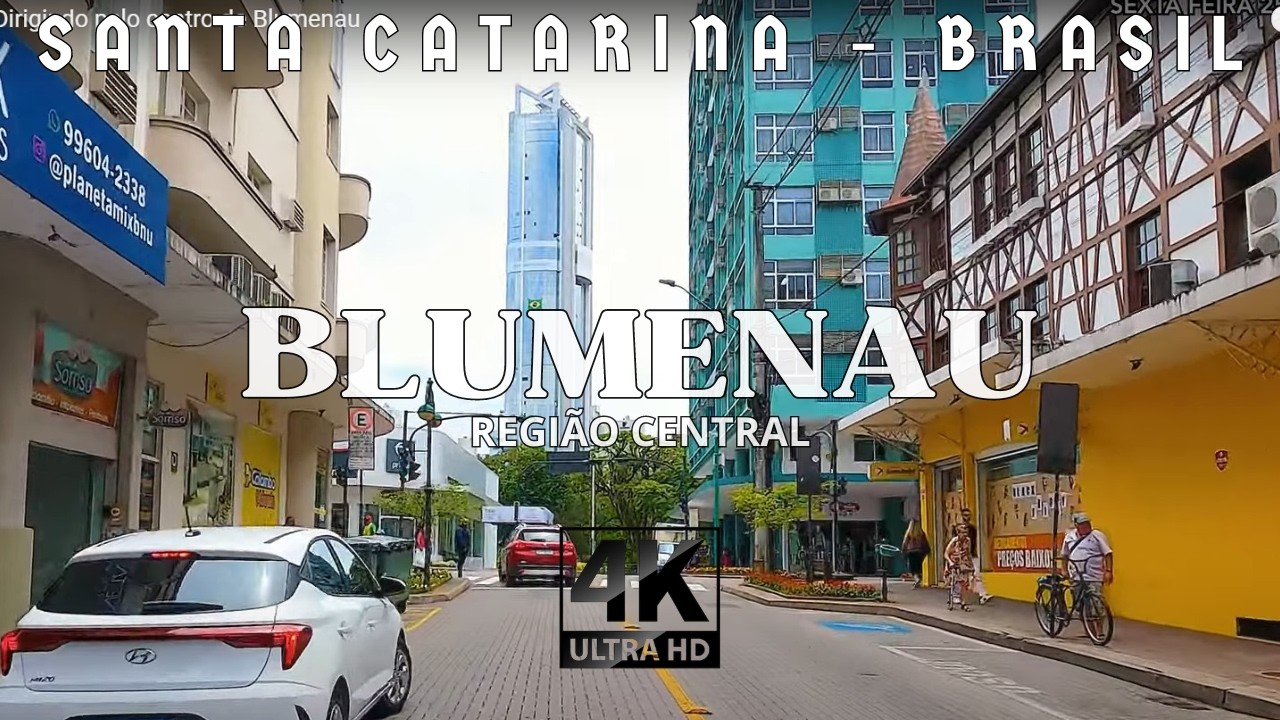 Blumenau   Região Central   Dirigindo pelo centro de Blumenau