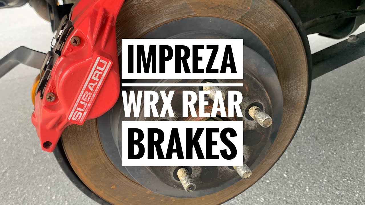 Subaru Impreza Brake Rotor and Pad Replacement - WRX 01-07 Rear Brakes