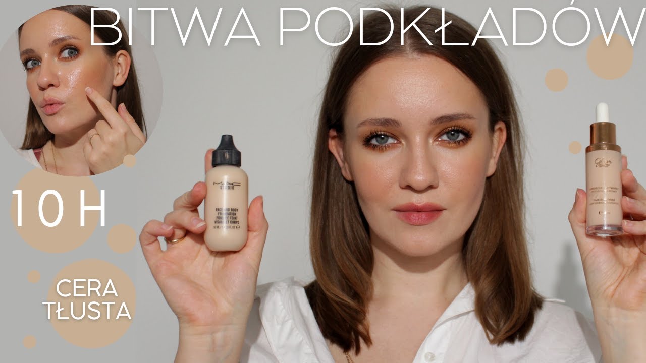 BITWA PODKŁADÓW - Glamshop Upiększacz VS Mac Face & Body - TEST TRWAŁOŚCI, który wypadł lepiej?