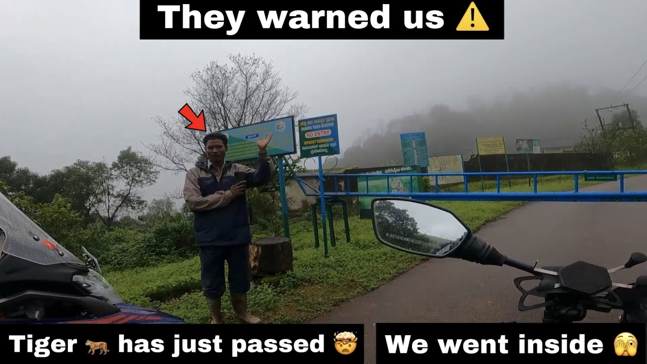 Day 3 • Ride Enroute Bhadra Tiger Reserve • Officials ⚠️ Warned Us :: Tamil