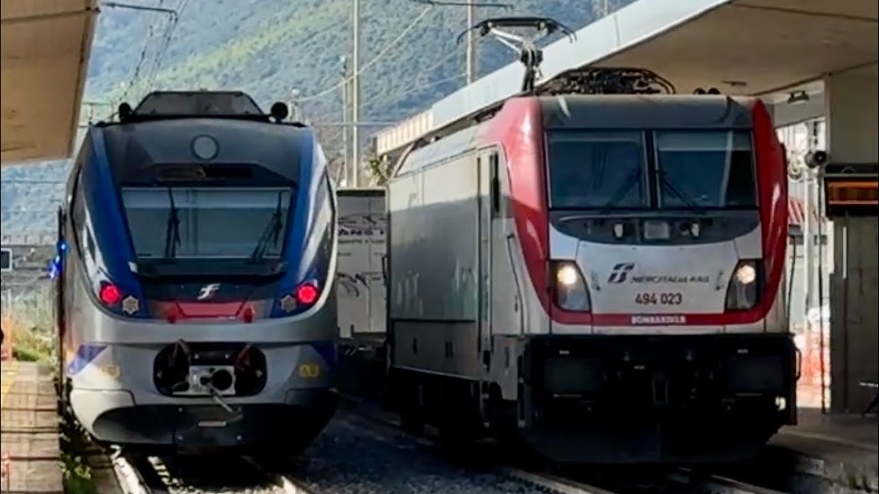 TRENI VELOCI IN TRANSITO A SARNO: ITALO, INTERCITY, MERCI E REGIONALI!