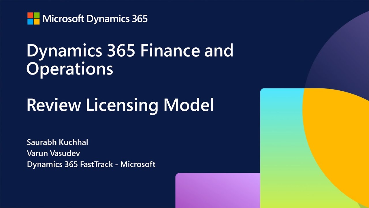Обзор модели лицензирования | Dynamics 365 Finance & Operations | FastTrack D365 Bites