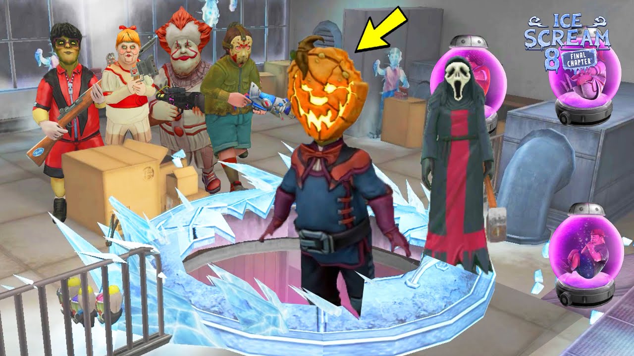 EFSANE KARAKTER GÜNCELLEMESİ GELDİ 🥶 Ice Scream 8 True Ending