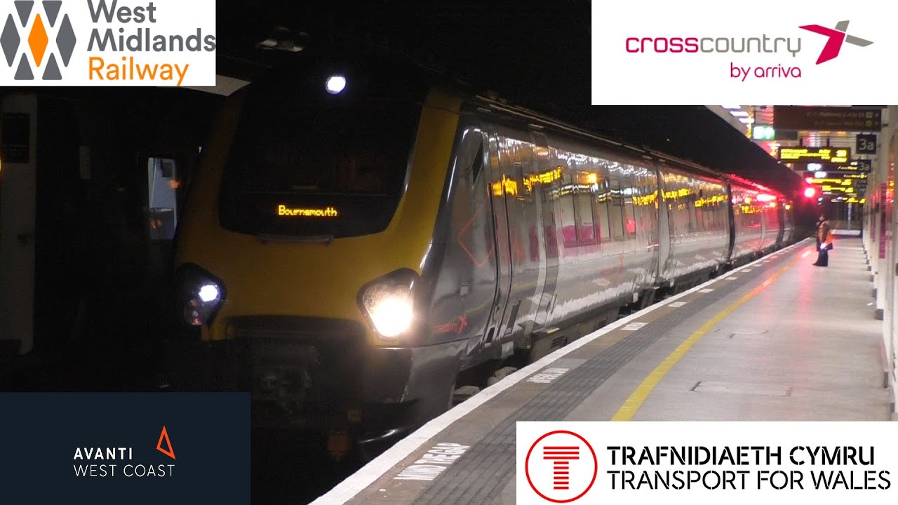 Evening Trains at Birmingham New Street WCML, RB-SL- CCL, CL, 18th September 2025