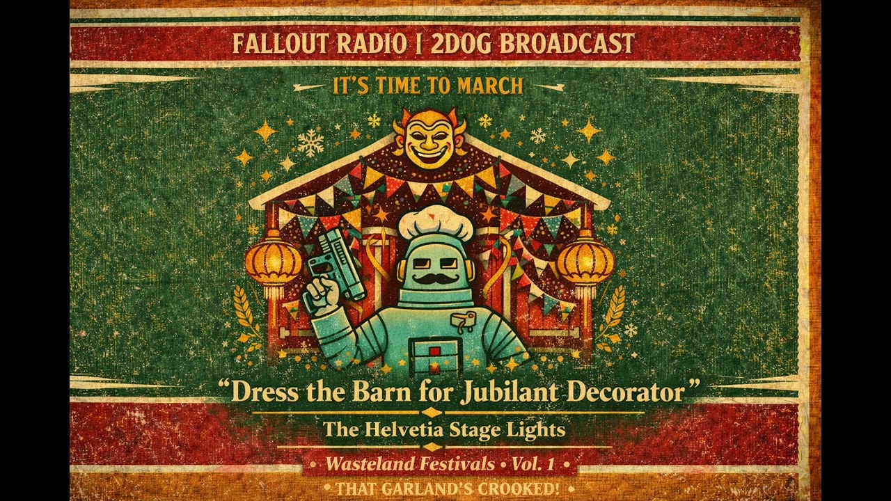 8. Dress the Barn for Jubilant Decorator – [Fasnacht Swing] Fallout Radio | 2Dog Broadcast