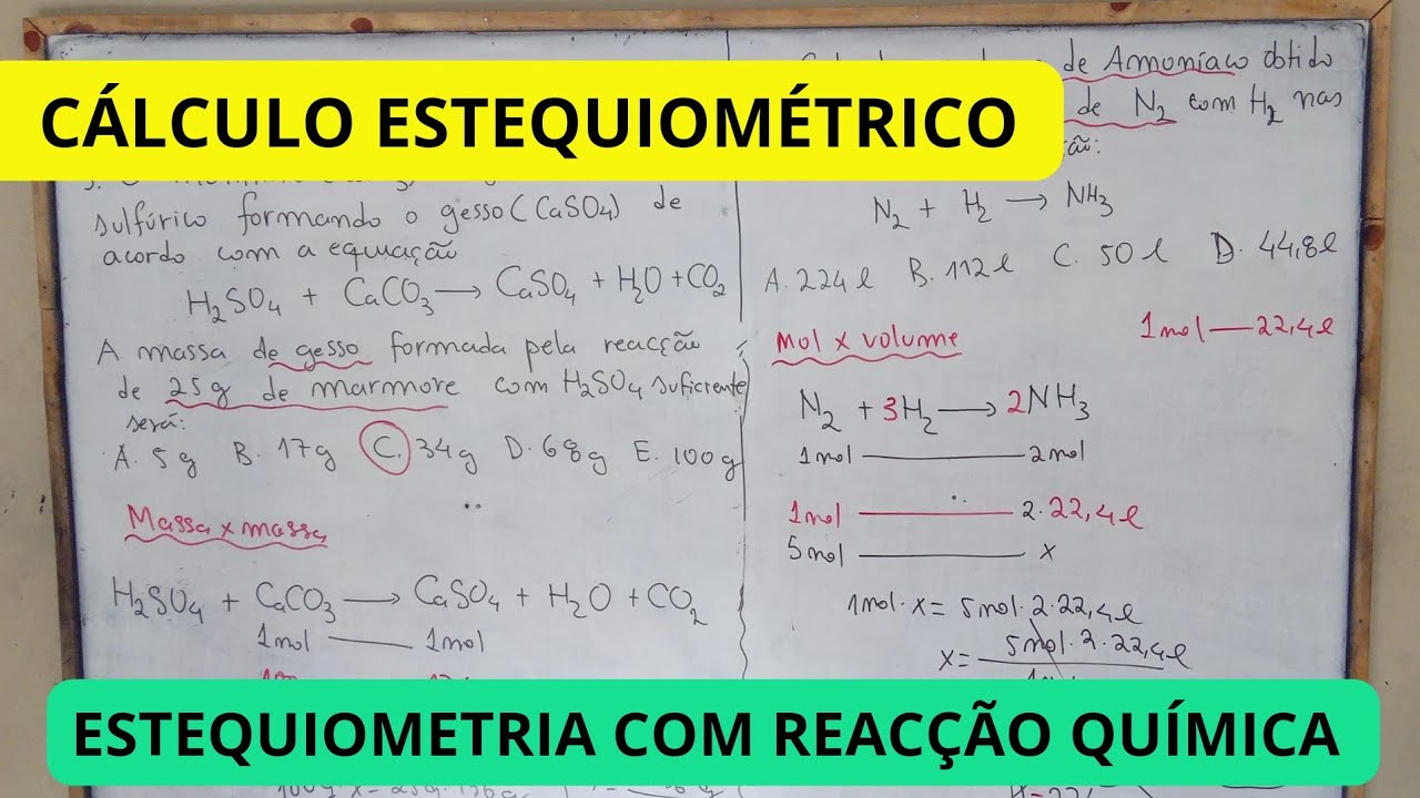 Estequiometria com Reacção Química 1