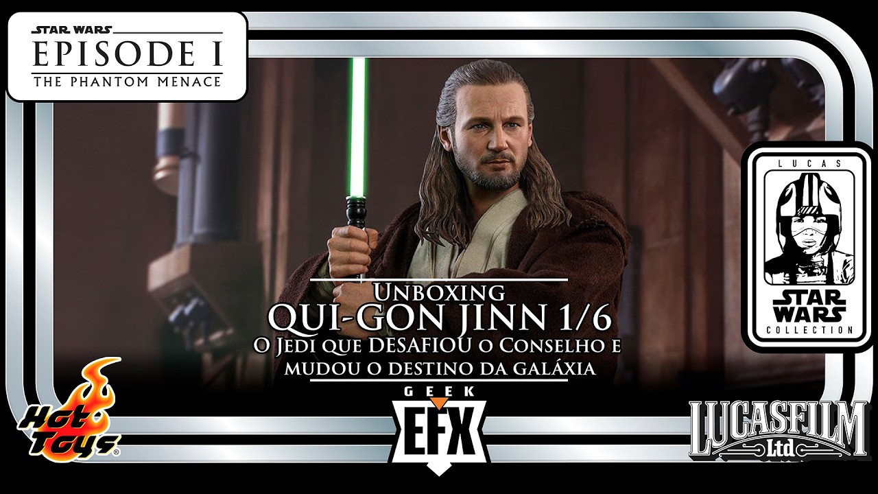 Unboxing do QUI-GON JINN Hot Toys: O Jedi que DESAFIOU o Conselho e mudou o destino da galáxia