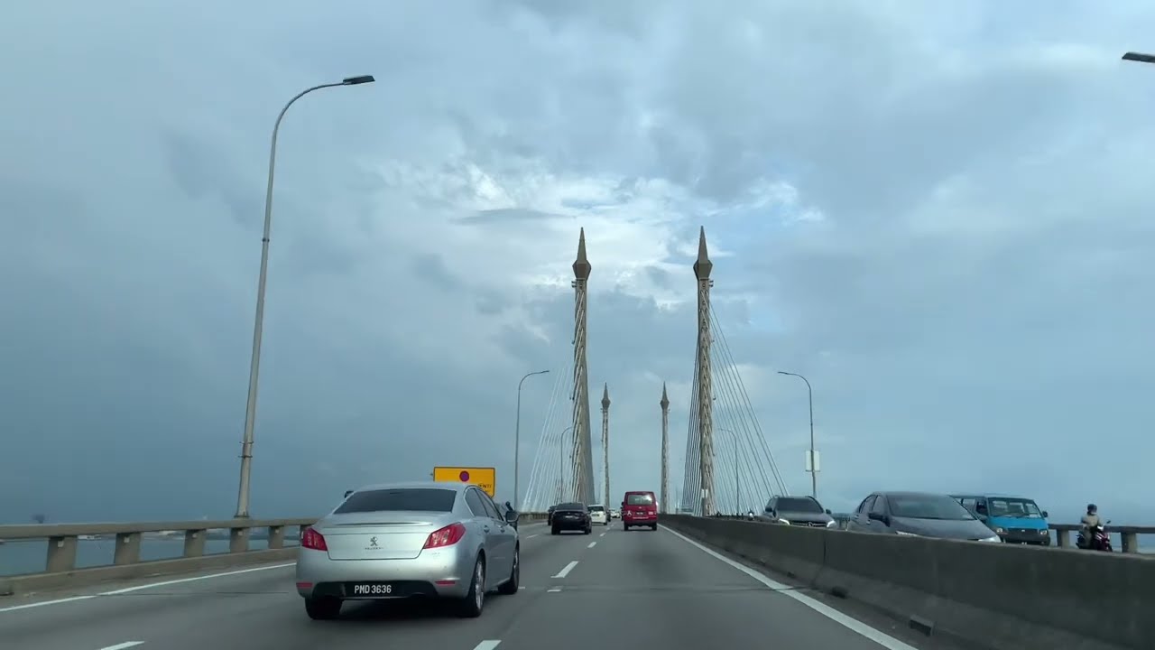 Passing by the Famous 'Penang Bridge'