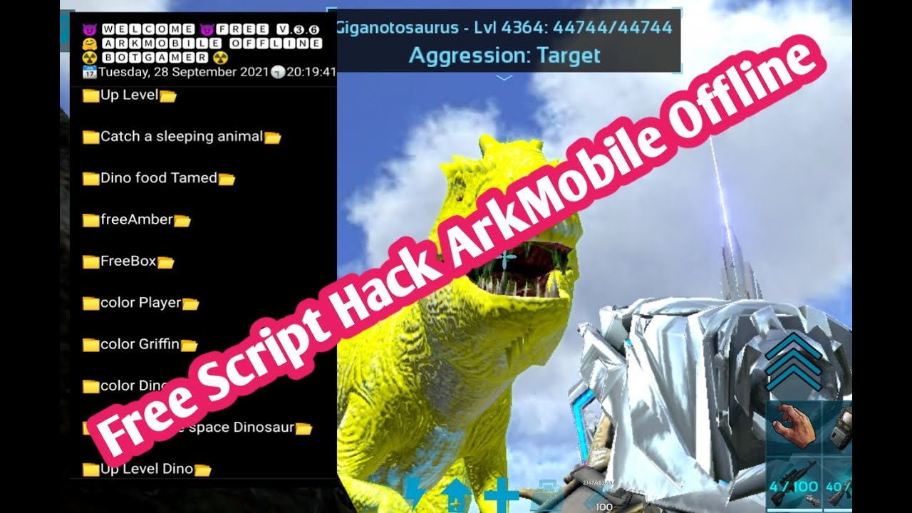 Mod Script Ark Mobile New ล่าสุด 2021