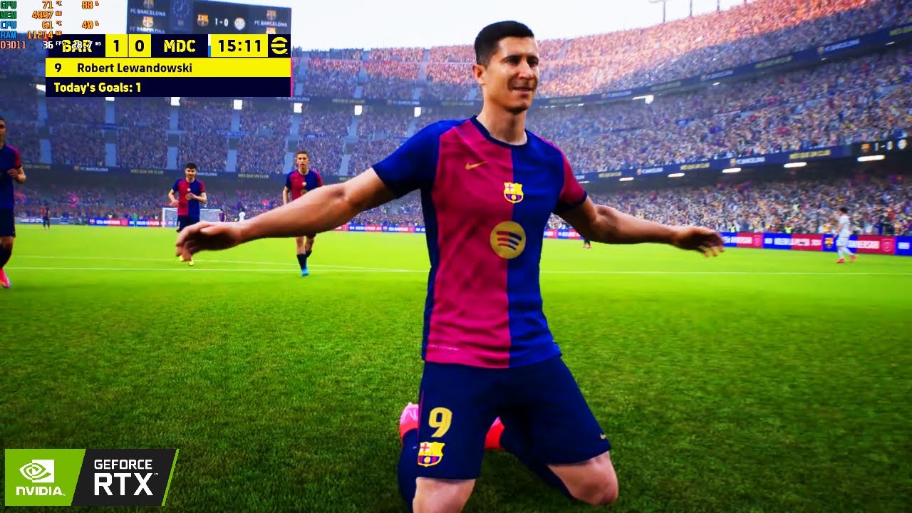 eFootball 2025 :RTX 3060 12GB ( Max Settings ) Gameplay Legend!
