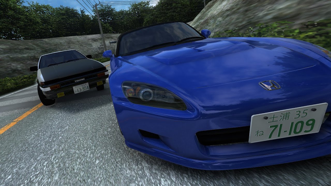 An Old Rivalry On Tsukuba Fruits - AE86 Vs S2000 - Initial Unity