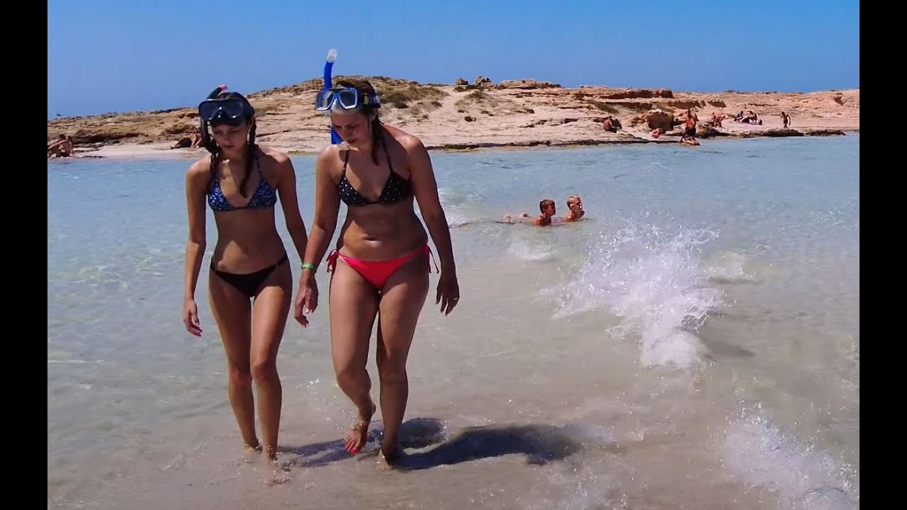 GW - Unbelievable & Amazing Formentera beaches near Ibiza - Hot clear blue waters - 4K