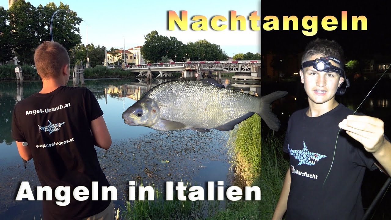 Angeln auf Wels / Waller und andere Fische in Italien - Nachtangeln mit Hindernissen in Jesolo