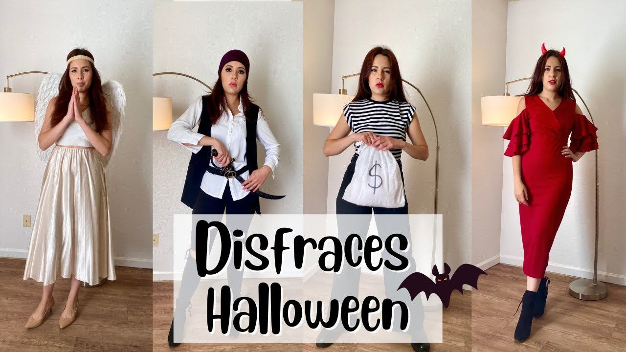 Disfraces de Halloween para mujer! Ideas de disfraces con ropa que ya tienes!