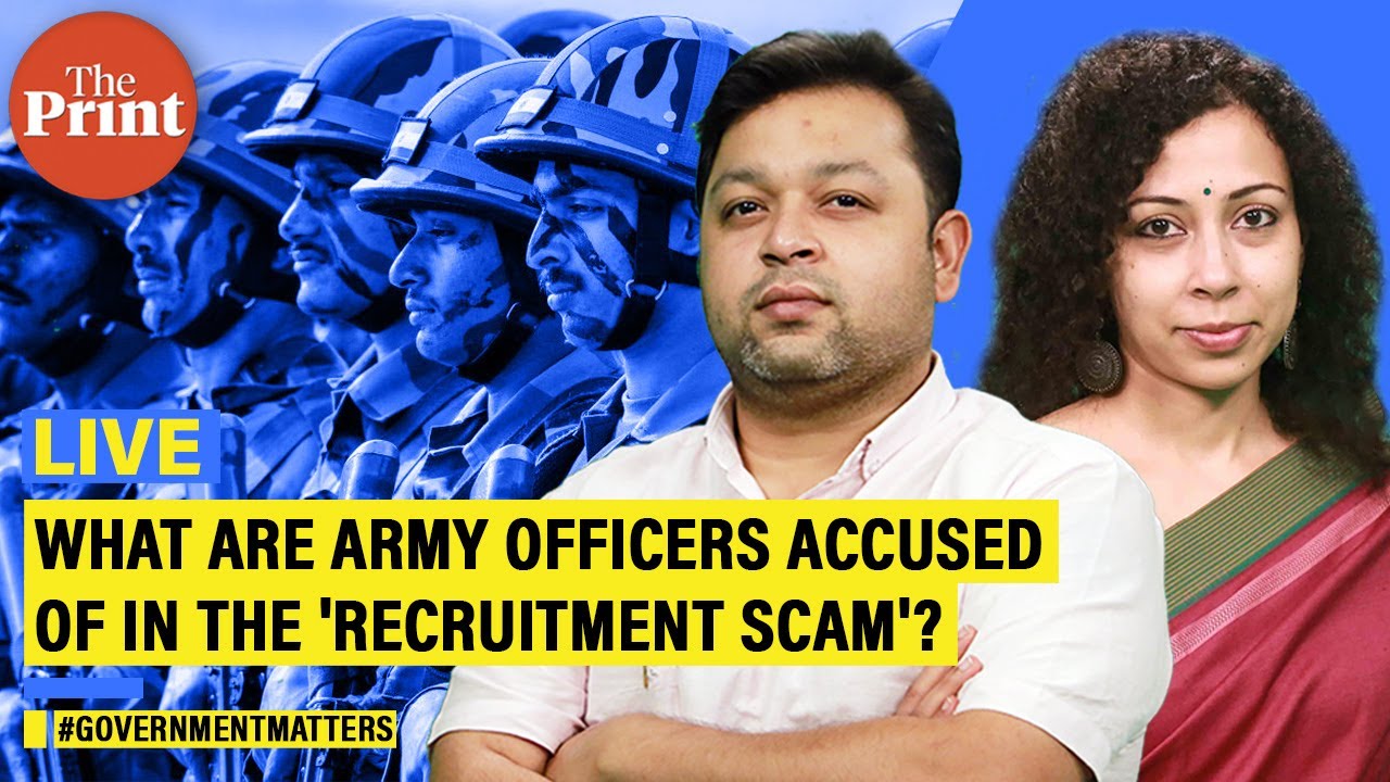 What are Army officers accused of in the 'recruitment scam'?