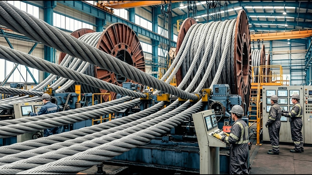 HOW IT’S MADE: THE ENGINEERING BEHIND STEEL CABLES FOR HUGE BRIDGES