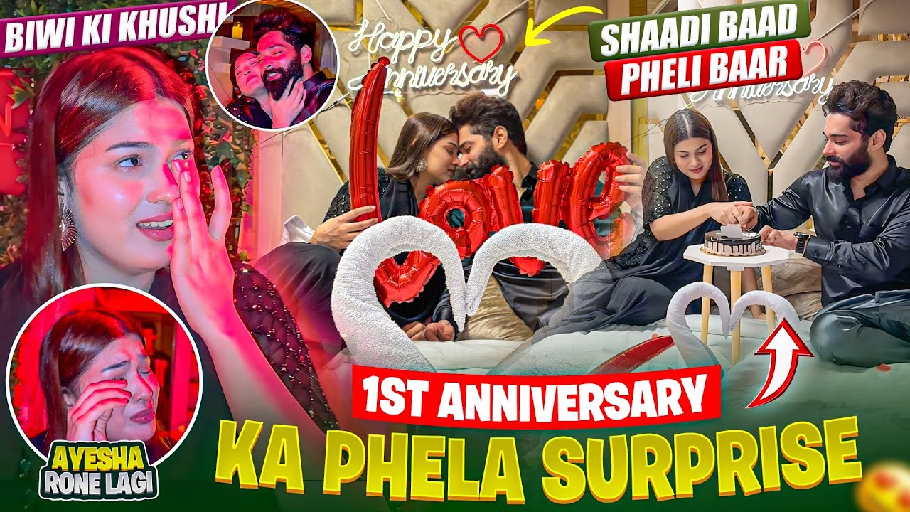 Ayesha Ko Phela Anniversary Surprise Diya Ayesha Emotional Hogaye 🥹| Fokats | Abresh & Zeeshan