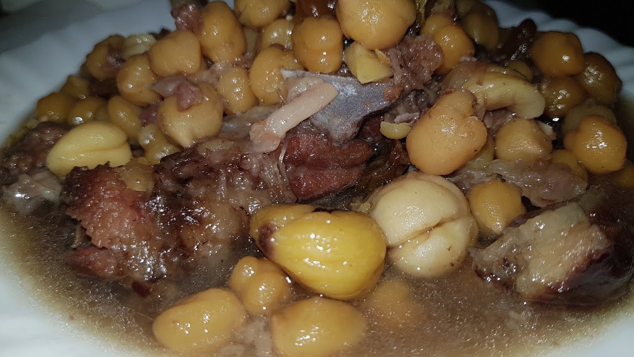 مرقة القسطل التونسية/ المرقة الحلوة  من وصفات عيد الاضحى