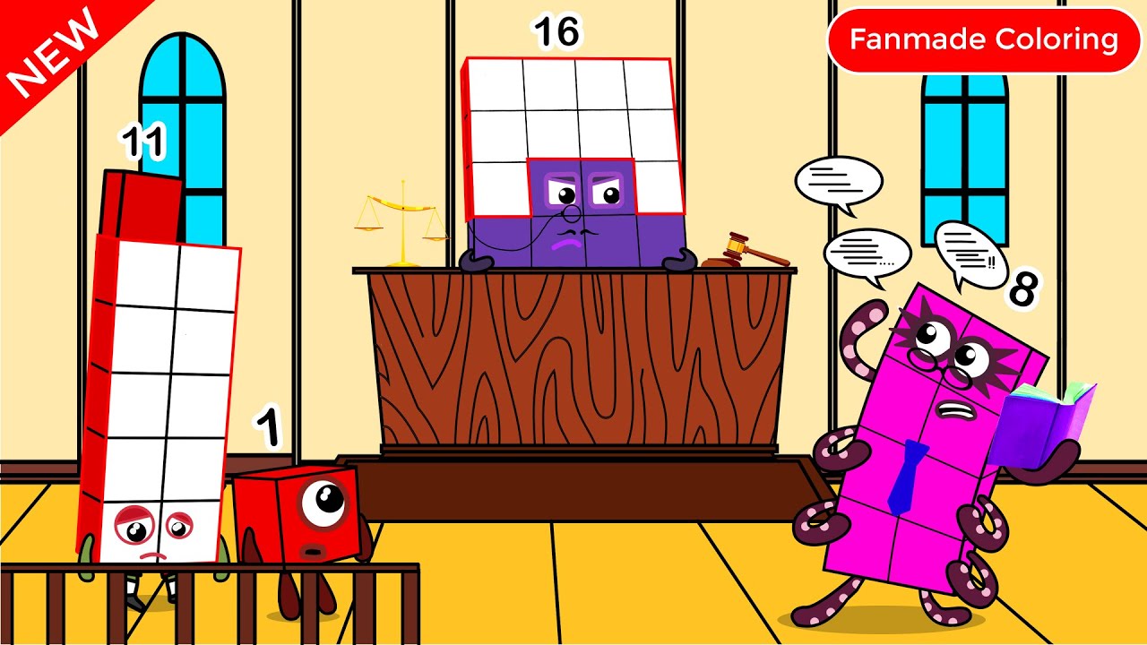 Are 1 and 11 criminals? Numberblocks Fanmade Coloring Story