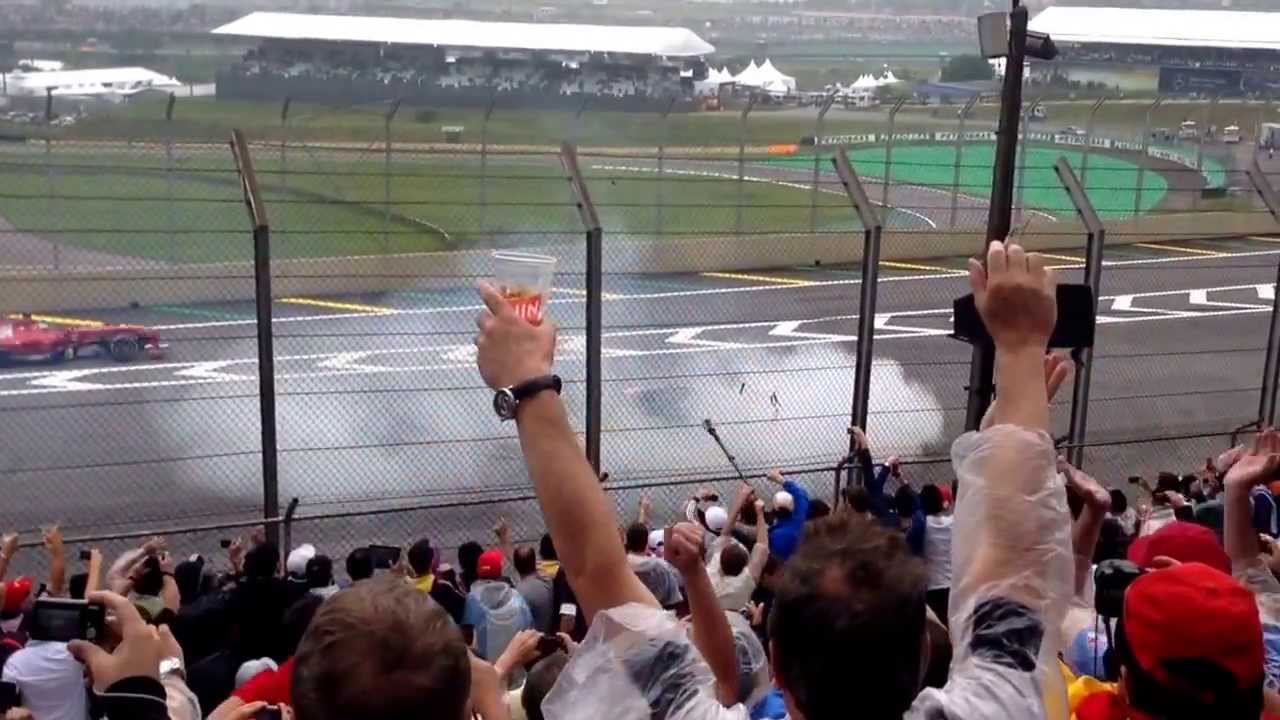 Vettel e Massa fazendo zerinho em interlagos f1 2013, setor A GP Brasil