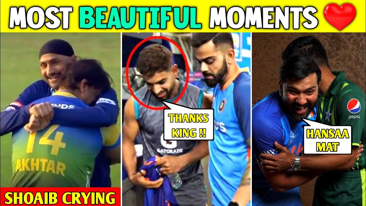 When Indian And Pakistani Cricketers Meet Like Brothers 🇵🇰🤝🇮🇳 | Ind & Pak Cricket Friendship Moments