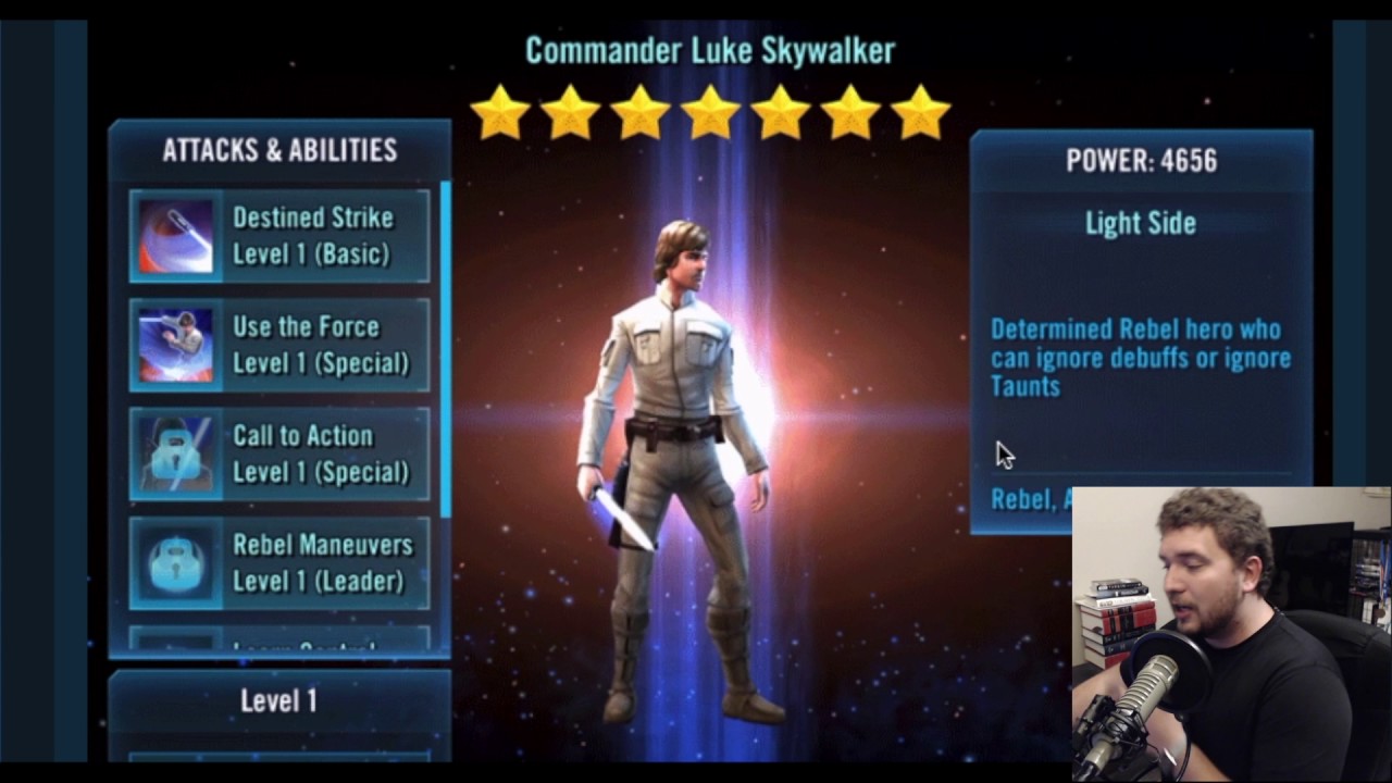 Star Wars Galaxy of Heroes: Commander Luke Skywalker Full Kit Officially Revealed!