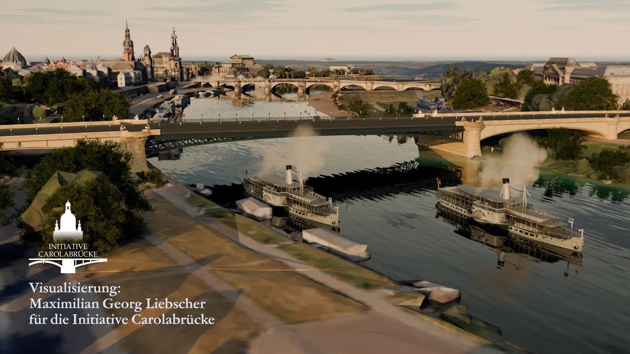 Wie sieht es ein Jahr nach dem Einsturz, mit dem Neubau der Carolabr&uuml;cke aus?