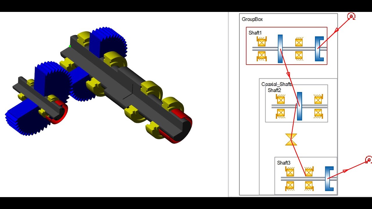 Connecting Coaxial Shafts in KISSsys