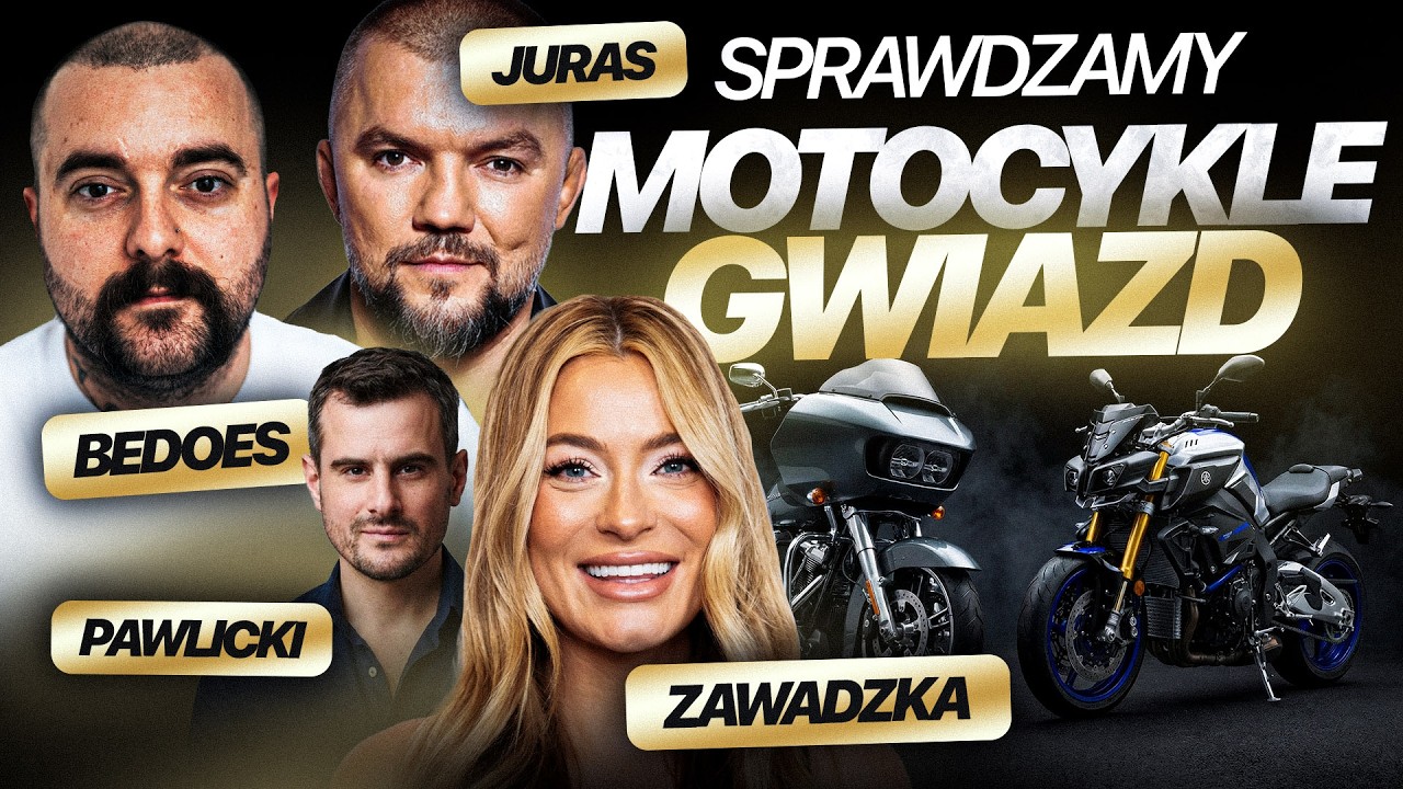Jakimi MOTOCYKLAMI jeżdżą POLSKIE GWIAZDY? (Bedoes, Juras i inni)