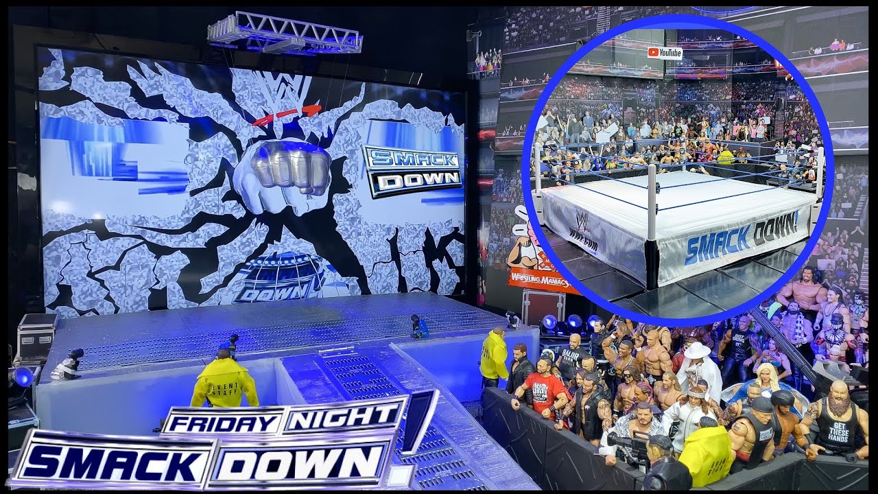 STAGE : SMACKDOWN FIST🤜🏽 ENTRANCE STAGE !! *HUGE  ||  WWE ACTION FIGURE ARENA SETUP  ||  Ep. 37