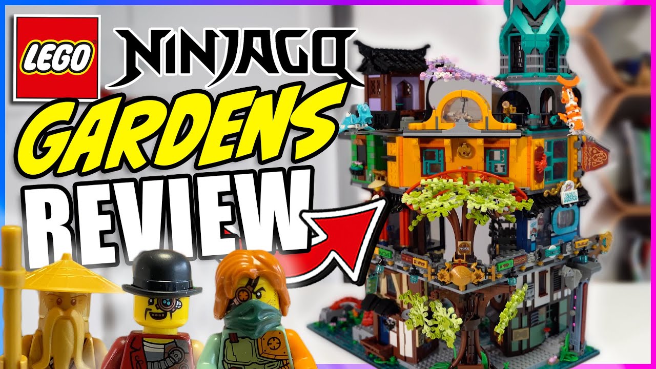 LARGEST Ninjago set EVER! Lego Ninjago City Gardens review - a city builders perspective (set 71741)