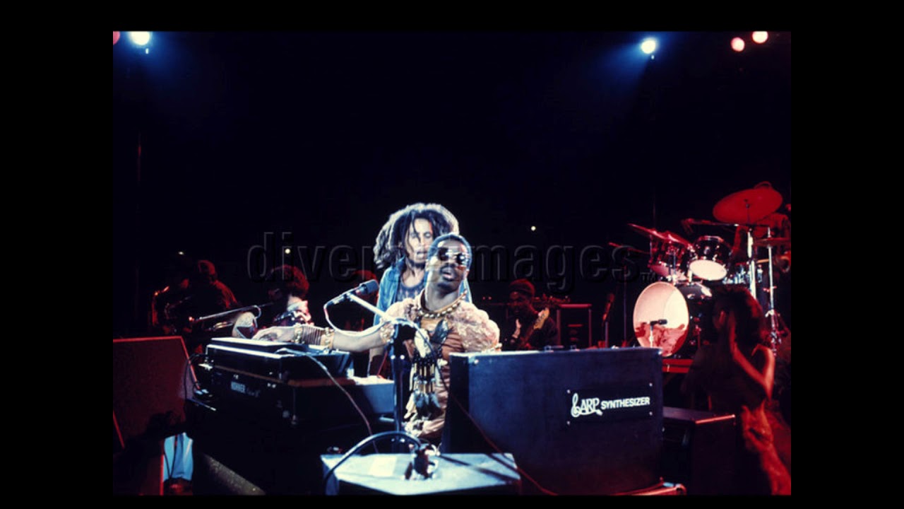 Bob Marley and Stevie Wonder - I Shot The Sheriif 10-4-1975 Kingston, JA
