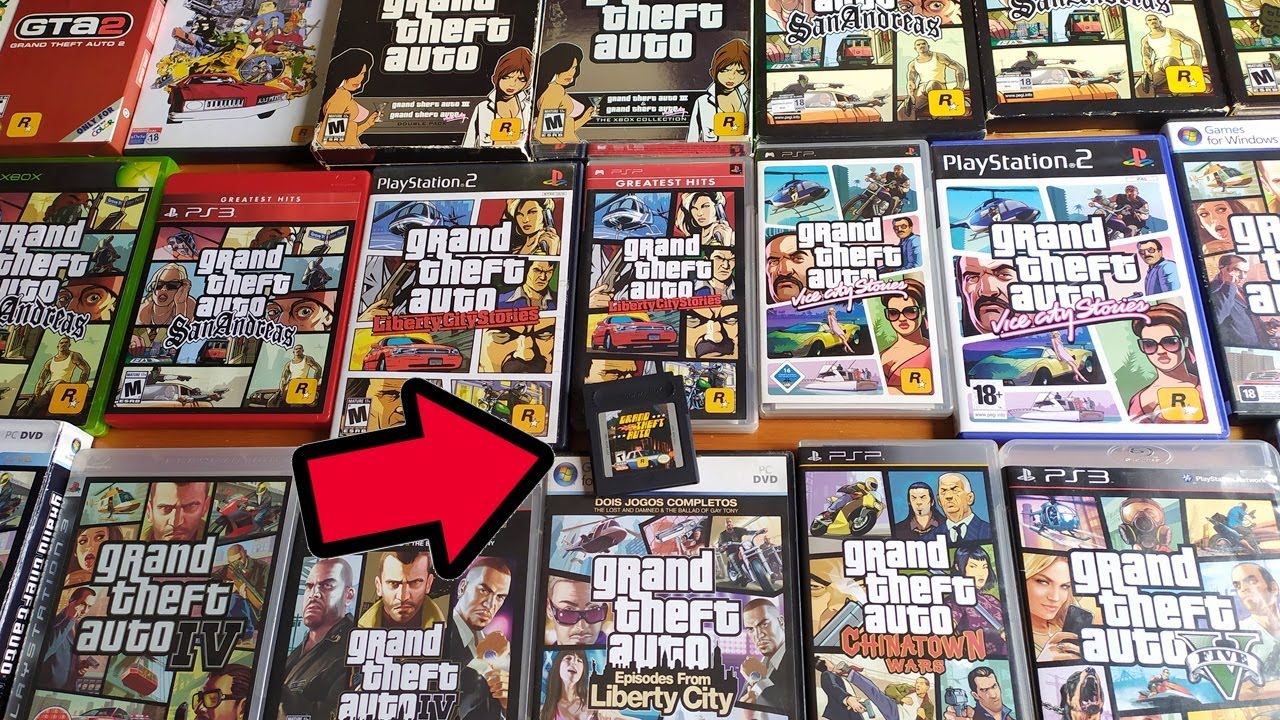 A MAIOR COLEÇÃO DE GTA com 22 jogos diferentes (quase FULL SET)