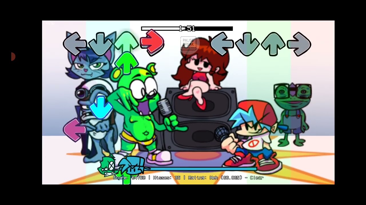 Jogando fnf vs gummy bear