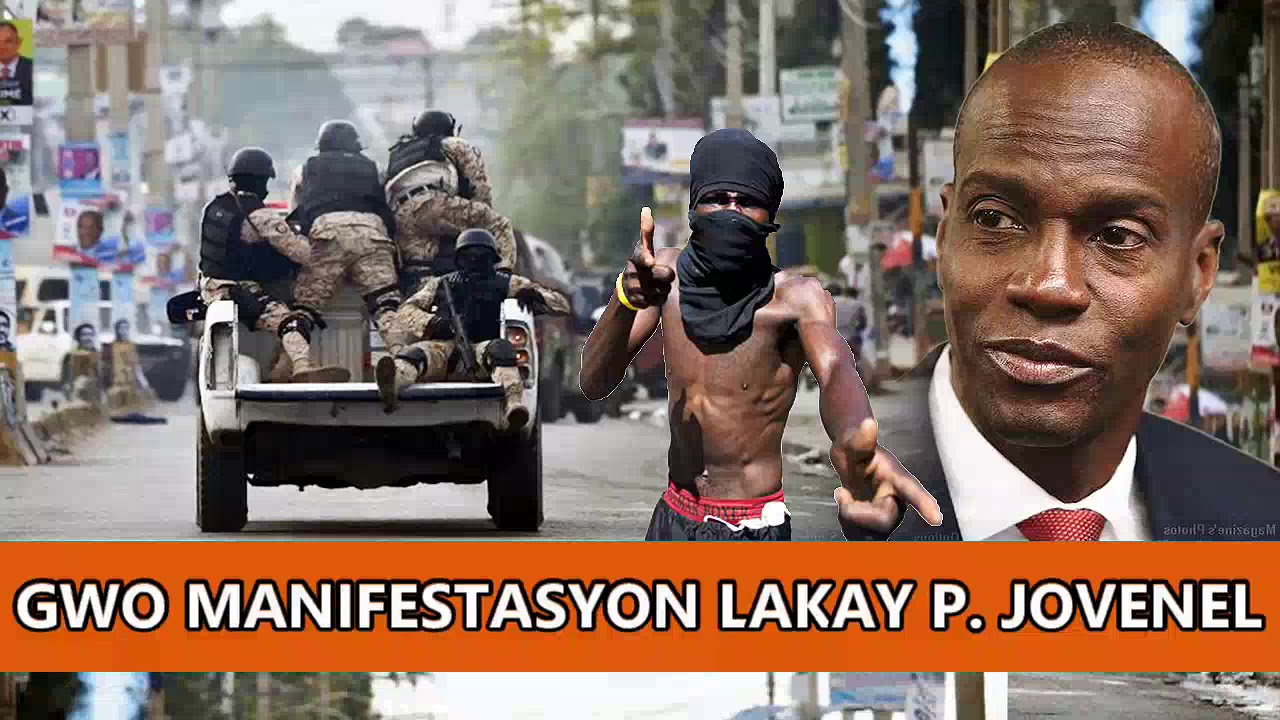 Gwo Manifestasyon Eklate Lakay JOVENEL, Patizan PHTK Yo Rev&ograve;lte
