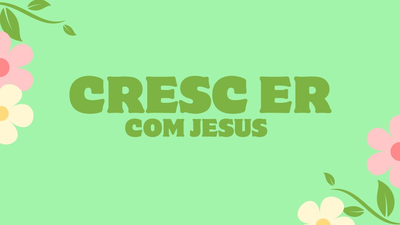 CRESCER COM JESUS - VÍDEO LETRA - Tia Nathalia