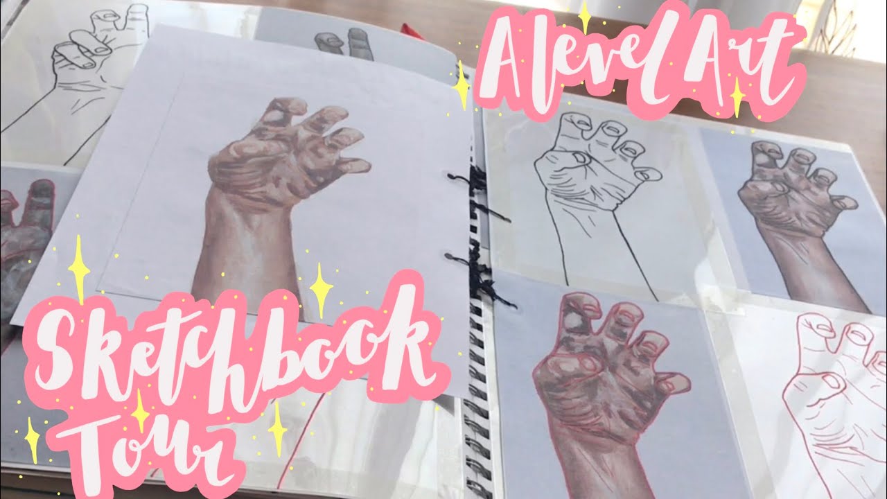 A Level Art Sketchbook Tour (Self Initiated Project) - GRADE A