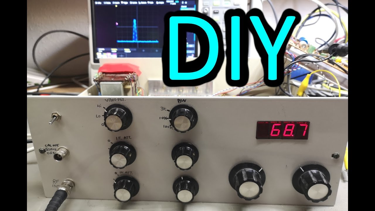 DIY 0-200MHz spectrum analyzer for scope XY analog, test teardown